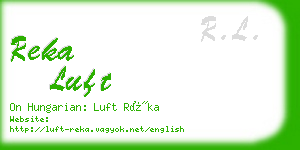 reka luft business card